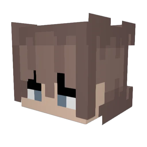 Nyx_Pineapple Minecraft avatar head, 3D render