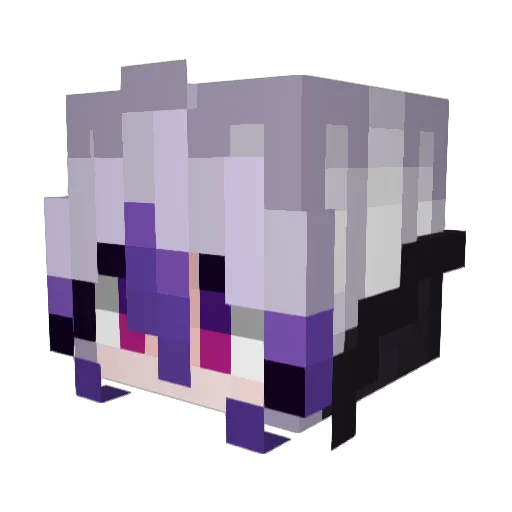 Nyx_i6r Minecraft avatar head, 3D render