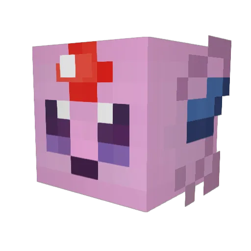 NyxedNightcore Minecraft avatar head, 3D render
