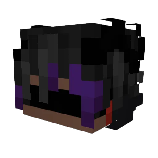 Nyxerythos Minecraft avatar head, 3D render
