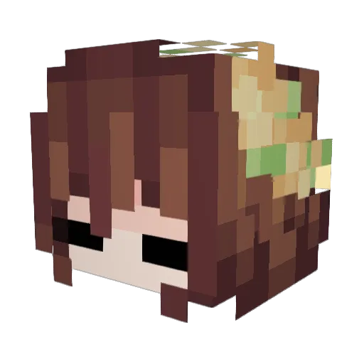 Nyxferno Minecraft avatar head, 3D render