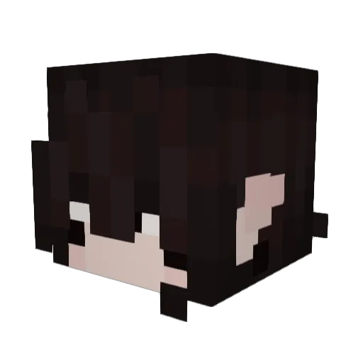 Nyxikyu Minecraft avatar head, 3D render