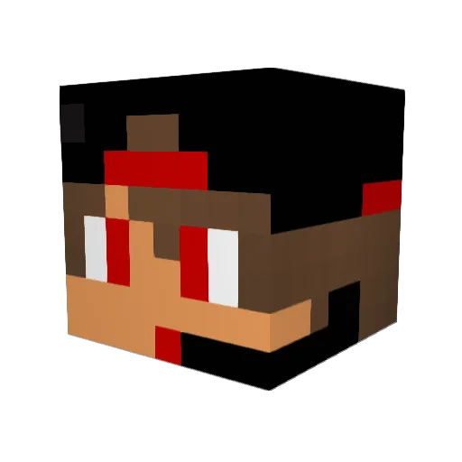 Nyxim_ Minecraft avatar head, 3D render
