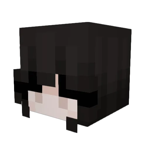 Nyxithra Minecraft avatar head, 3D render