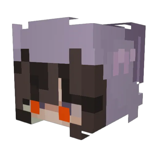 Nyxkay888 Minecraft avatar head, 3D render