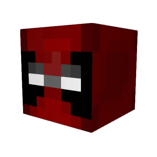 Nyxusas Minecraft avatar head, 3D render