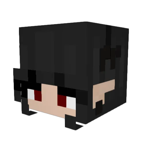 NyxxCupid Minecraft avatar head, 3D render