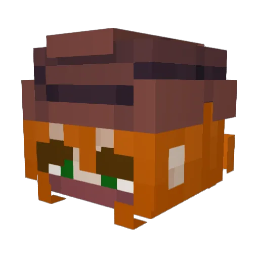 Nyyroe Minecraft avatar head, 3D render