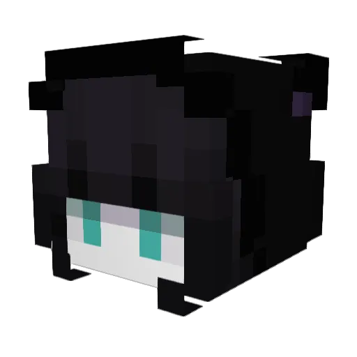 Nyyyan Minecraft avatar head, 3D render