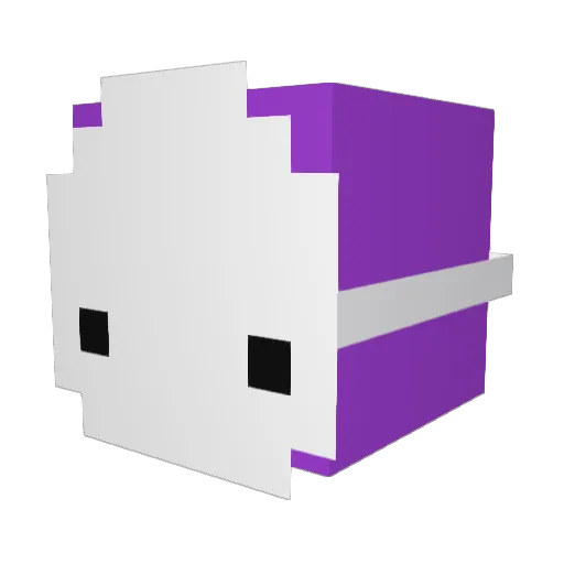 Nyzhow Minecraft avatar head, 3D render