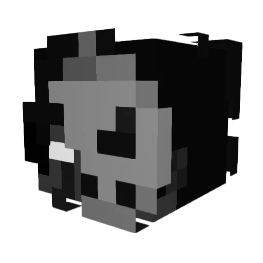 Nyzrx Minecraft avatar head, 3D render