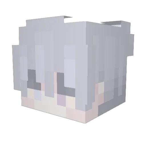 Nzva Minecraft avatar head, 3D render