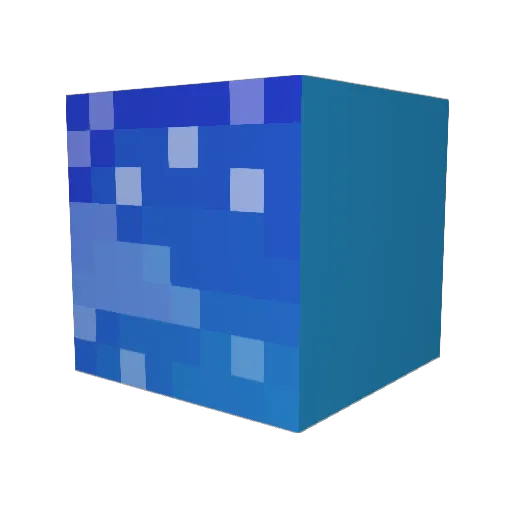 O03V Minecraft avatar head, 3D render