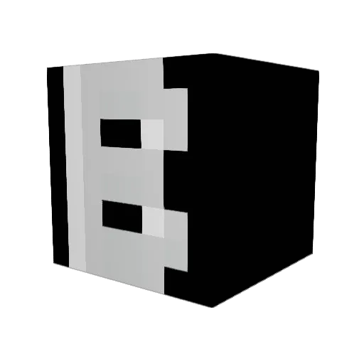 O183_1 Minecraft avatar head, 3D render