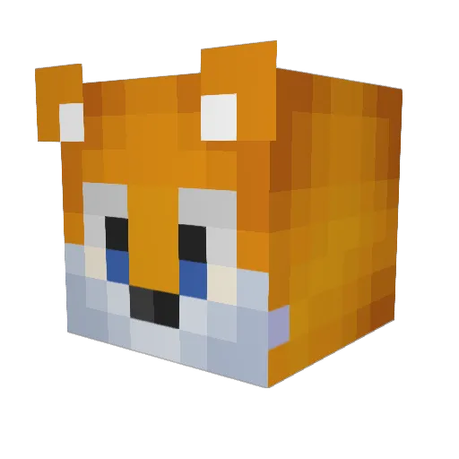 O1CDeif Minecraft avatar head, 3D render