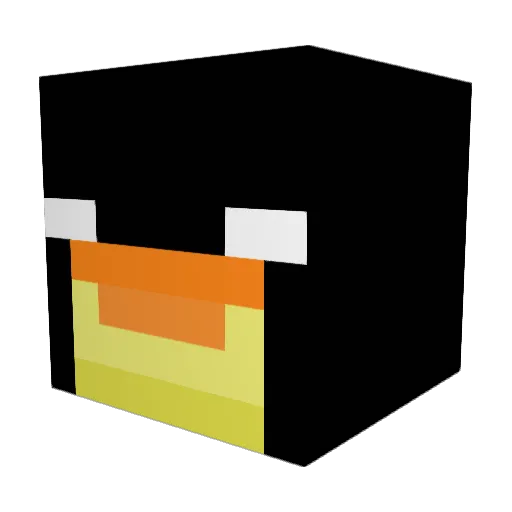 O1nk3r Minecraft avatar head, 3D render
