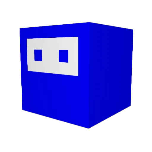 O23 Minecraft avatar head, 3D render
