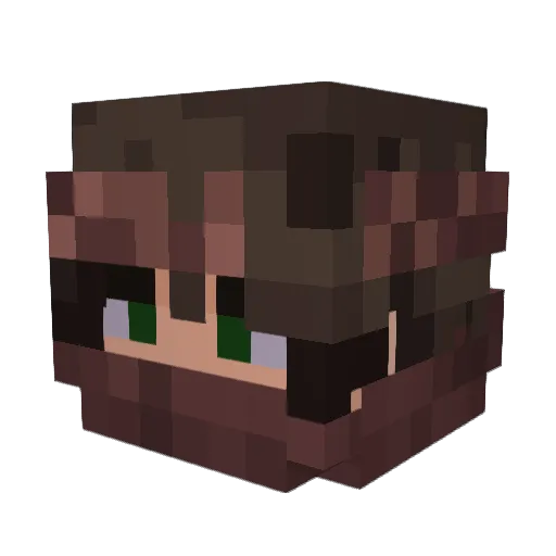 O5_cbyt Minecraft avatar head, 3D render