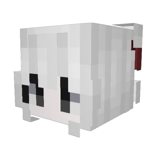 O8E Minecraft avatar head, 3D render