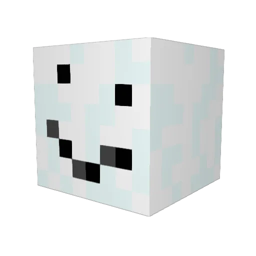 OACEAS Minecraft avatar head, 3D render