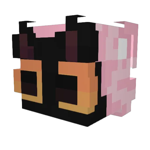 OAENG Minecraft avatar head, 3D render
