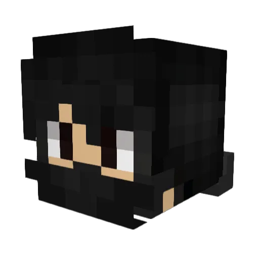 OAFLYX Minecraft avatar head, 3D render