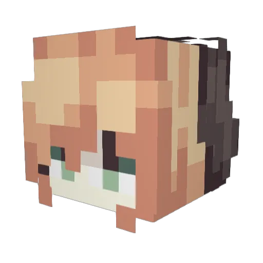 OAO_Wei Minecraft avatar head, 3D render