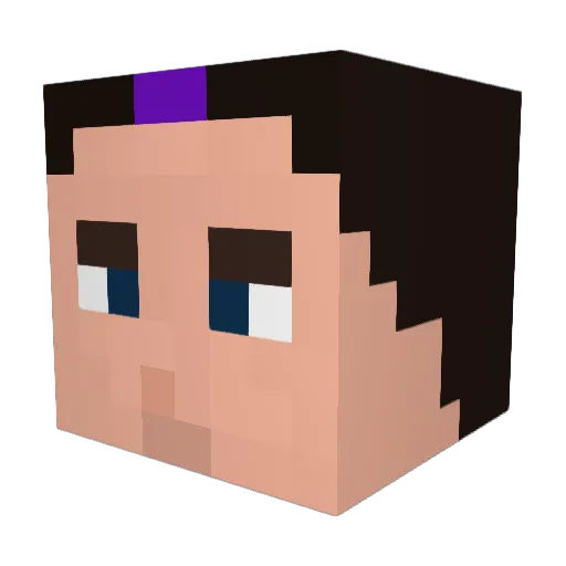 OAR1221 Minecraft avatar head, 3D render