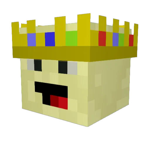OB1Banana Minecraft avatar head, 3D render