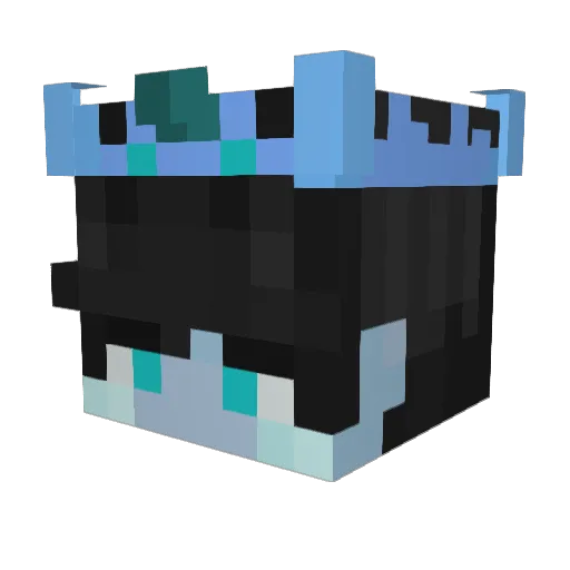 OBE79 Minecraft avatar head, 3D render