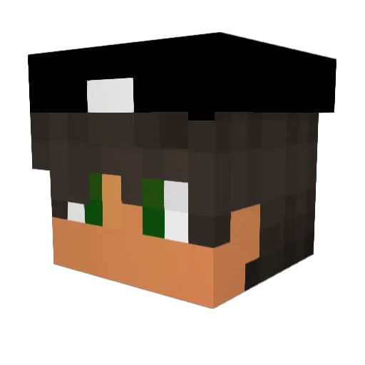 OBEYFrEaKi Minecraft avatar head, 3D render