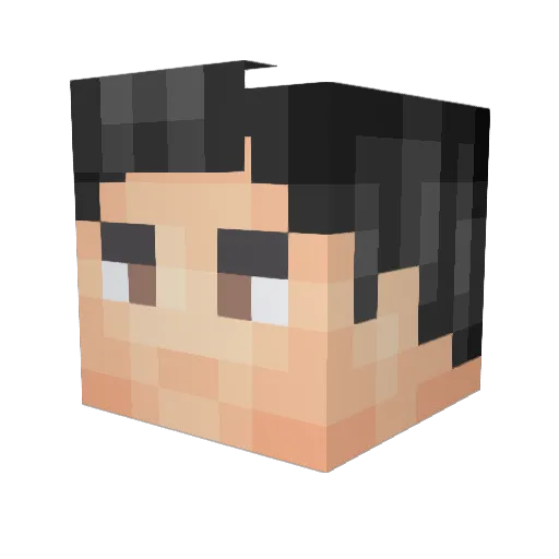 OBKT67 Minecraft avatar head, 3D render