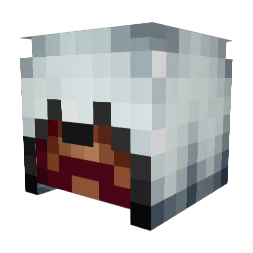 OBSERVE_GAMING Minecraft avatar head, 3D render