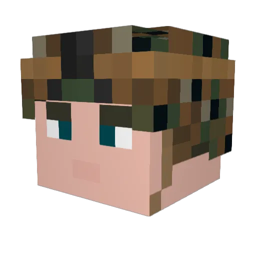 OBSIDIAN0791 Minecraft avatar head, 3D render