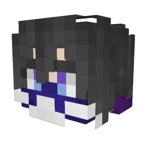 OBSIDIAN416 Minecraft avatar head, 3D render