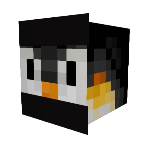 OB_7_MCFC Minecraft avatar head, 3D render