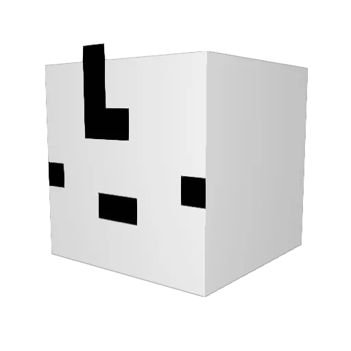 OBoss12 Minecraft avatar head, 3D render