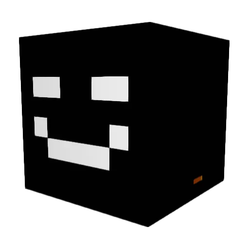 OBthebuilder Minecraft avatar head, 3D render