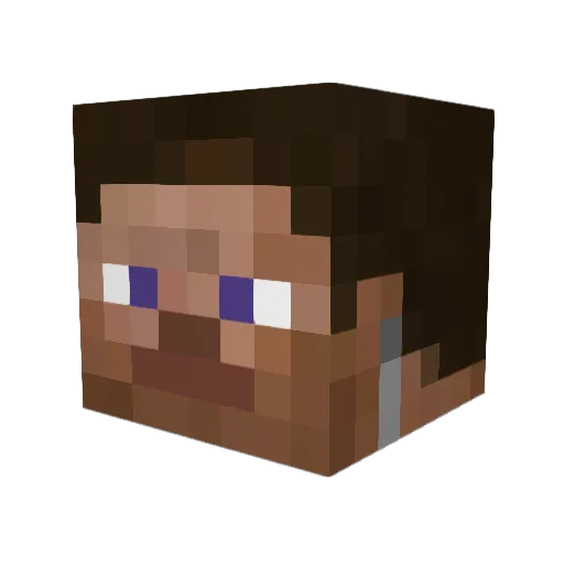 OCC_CM Minecraft avatar head, 3D render
