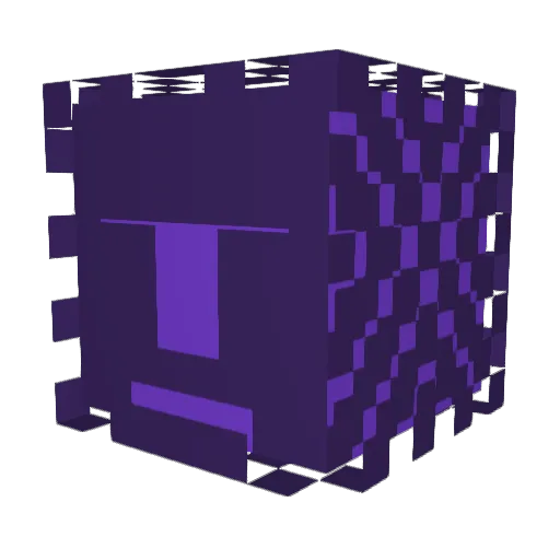 OCDHermit Minecraft avatar head, 3D render