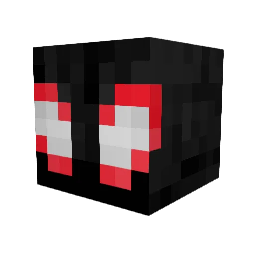 OCDino Minecraft avatar head, 3D render