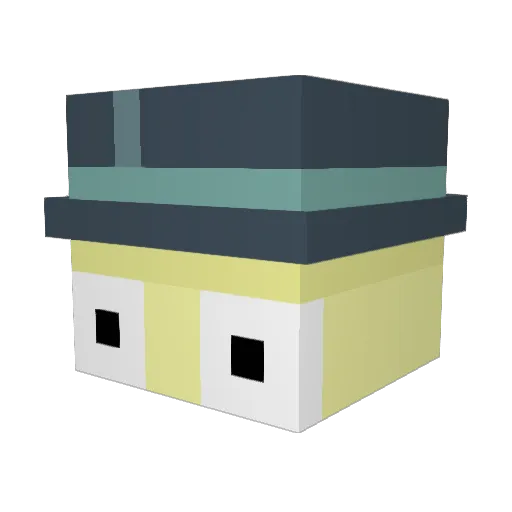 OCDmonster Minecraft avatar head, 3D render