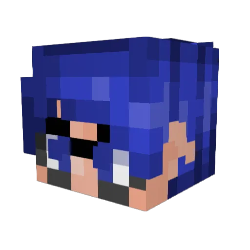OCHOFART Minecraft avatar head, 3D render