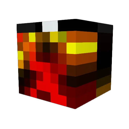 OCPocketAces Minecraft avatar head, 3D render