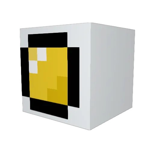 OCWP Minecraft avatar head, 3D render