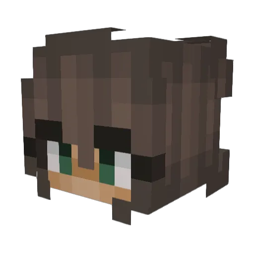 OC_MC Minecraft avatar head, 3D render