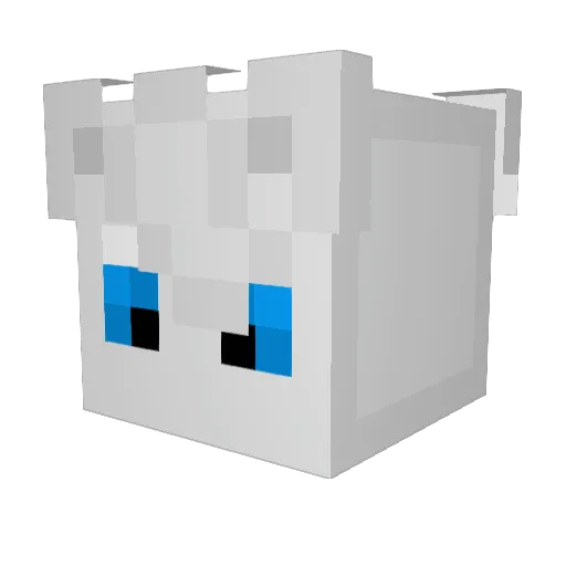 OCloudO Minecraft avatar head, 3D render