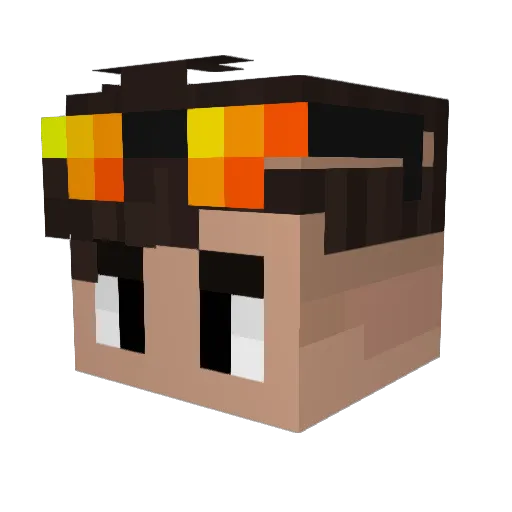 OCriaa Minecraft avatar head, 3D render