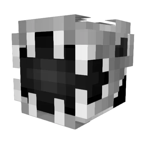 OCybress Minecraft avatar head, 3D render