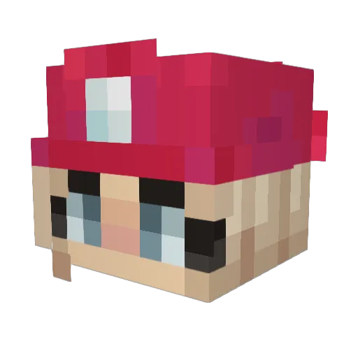 ODEMAKER Minecraft avatar head, 3D render